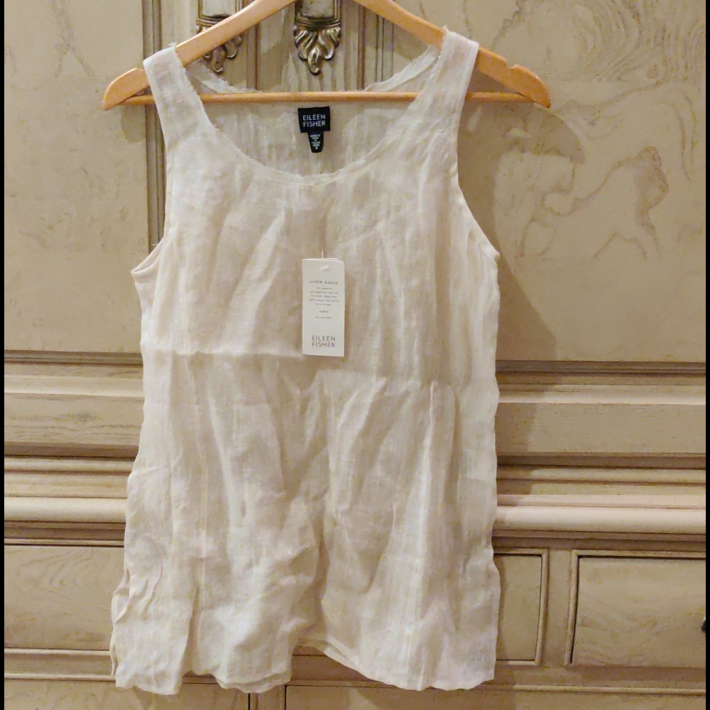 Willem Fisher Linen Gauze Tank Tunic